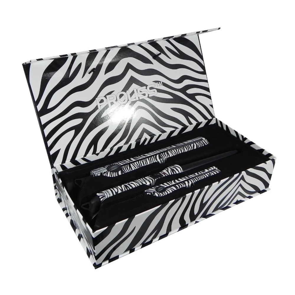 Proliss White Zebra Full Set Mini Hair Tool Set